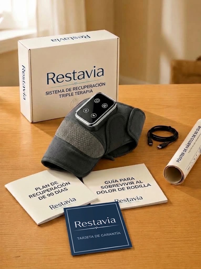 Restavia Knee — Sistema de Recuperación Triple Terapia