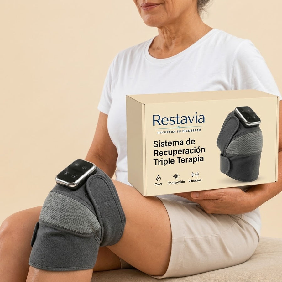 Restavia Knee — Sistema de Recuperación Triple Terapia