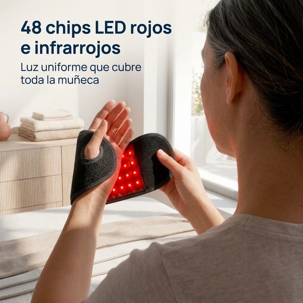 Muñequera Restavia de Luz Roja